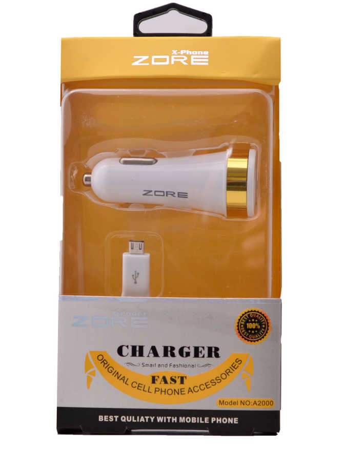 Zore 3 Usb li 2 in 1 Micro Araç Şarj Seti 3000 Mah - 3