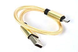 Zore 30 Cm Halat Micro Usb Kablo Gold