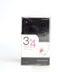 Zore 3X4 3.5mm Headphone Black
