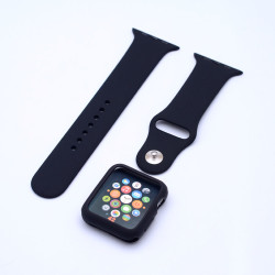 Apple Watch 42mm Zore 3 in 1 Klasik Kordon Siyah
