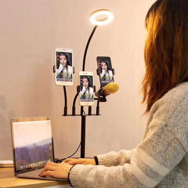 Zore 5 in 1 Işıklı Telefon Tutucu Ring Light - 4