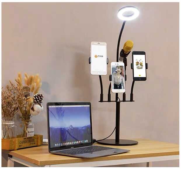 Zore 5 in 1 Işıklı Telefon Tutucu Ring Light - 5