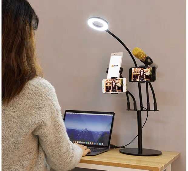 Zore 5 in 1 Işıklı Telefon Tutucu Ring Light - 8