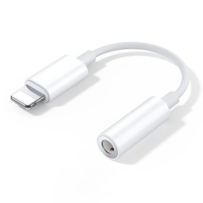 Zore AC-04 Lightning to 3.5mm Aux Converter Audio Adapter White