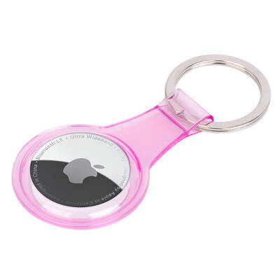 ​Zore Airtag 07 Silicone Keychain Pink