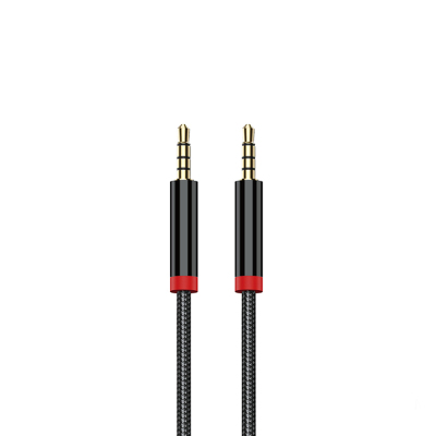 Zore AU-707 Braided Design Aux Audio Cable 3.5mm 1m Black