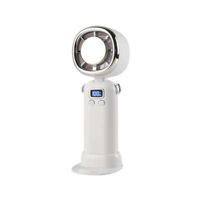 Zore AY11 Foldable Portable Mini Hand Cooler Fan with Digital LED Display White