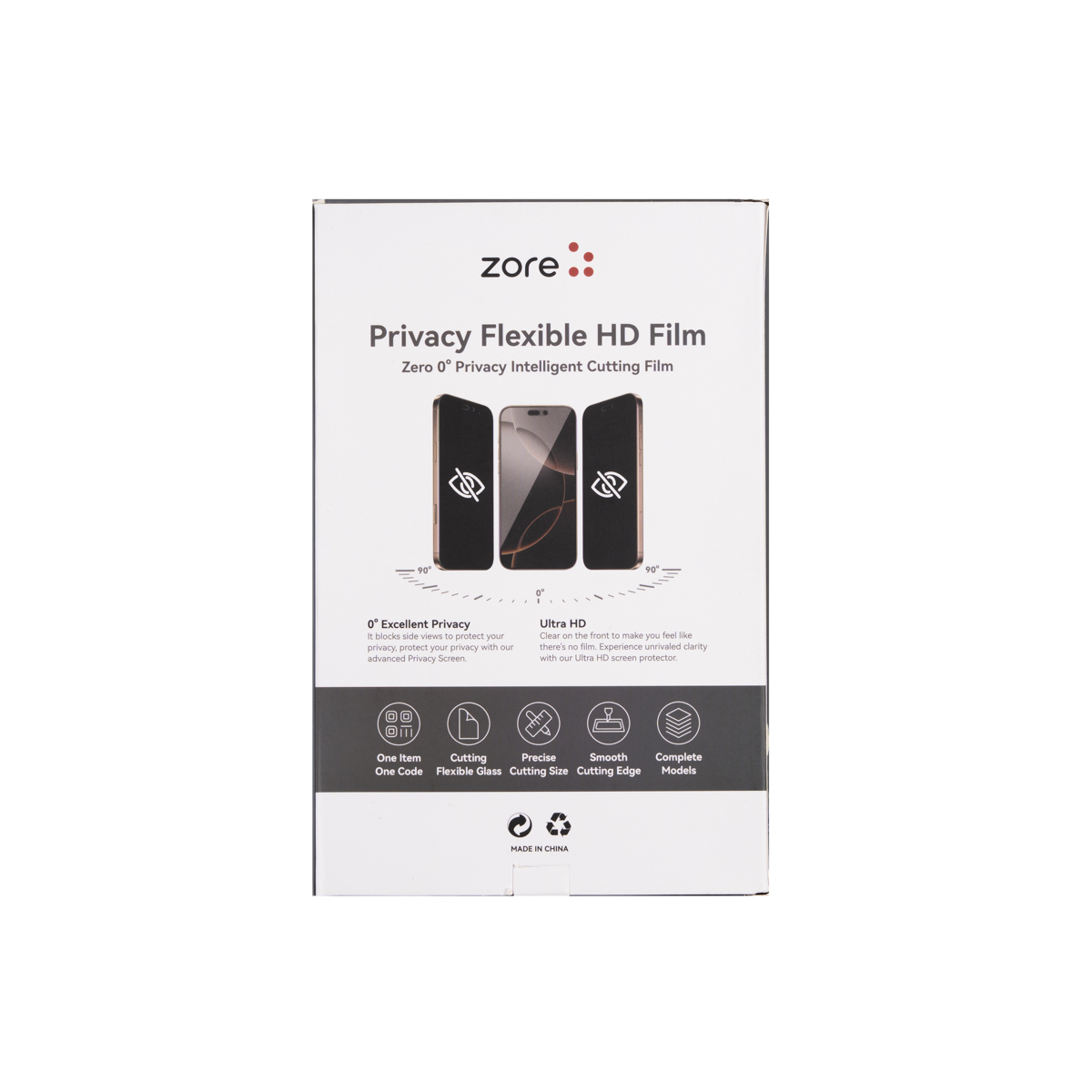Zore Basic Model TPU Privacy Ghost Screen Protector 196mm x 125mm 50 Pieces - 3
