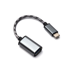 Zore Cable Metal Type-C Otg Black