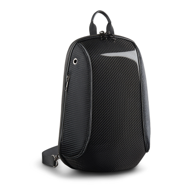 Zore Carbon Fiber Detailed 5 Compartment Snap Hook Sports Backpack Black