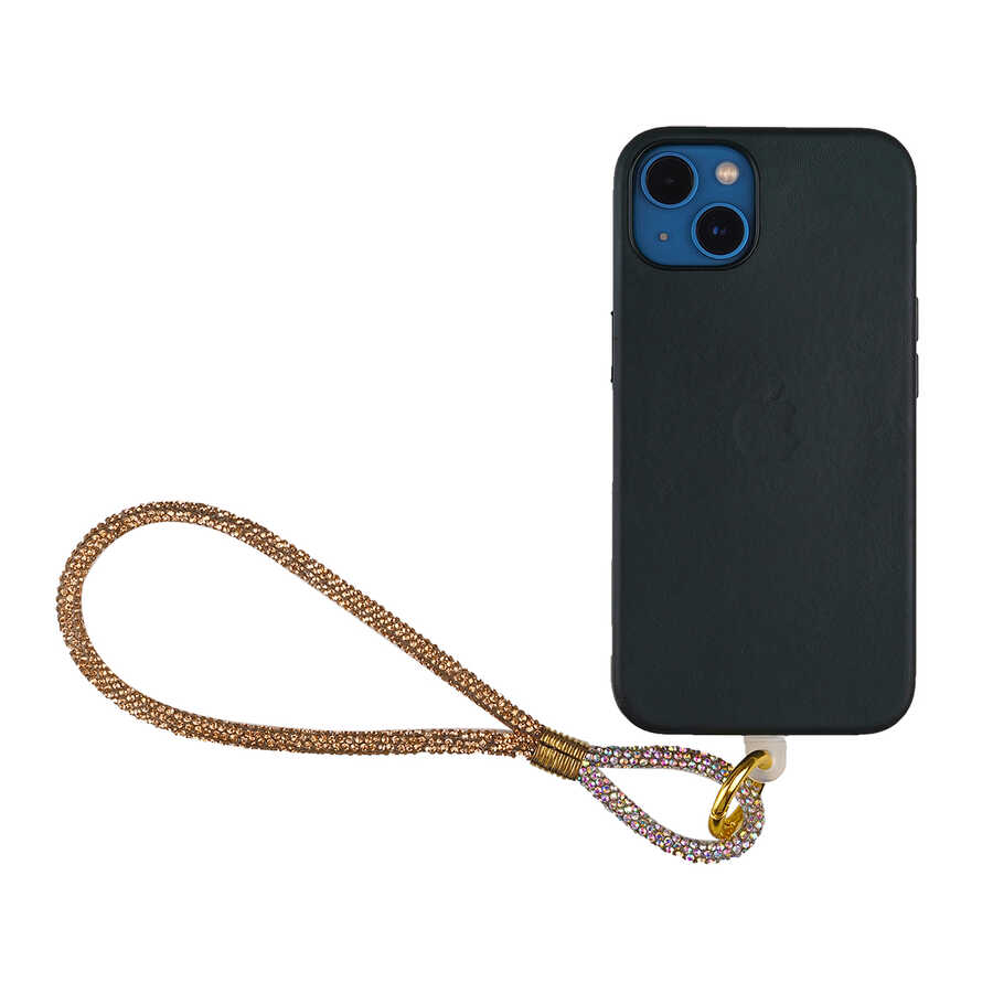 Zore Cep Telefonu Full Taşlı Halat İp 40 cm - 2