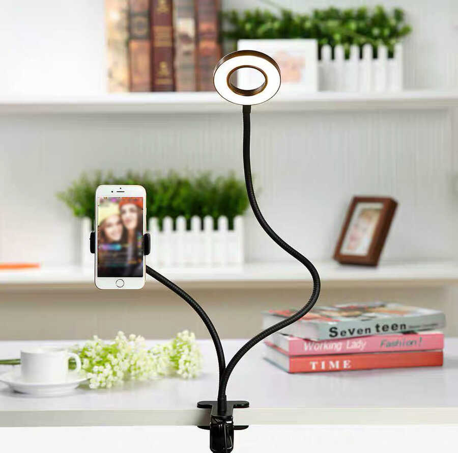 Zore Clip Flash Light Işıklı Telefon Tutucu Ring Light - 3