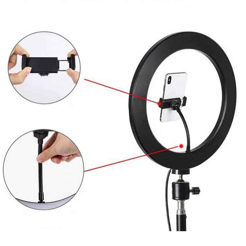 Zore CXB-260 Işıklı Telefon Tutucu Ring Light - 4