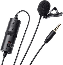 Zore DC-C1 Live Broadcast Lapel Microphone Black