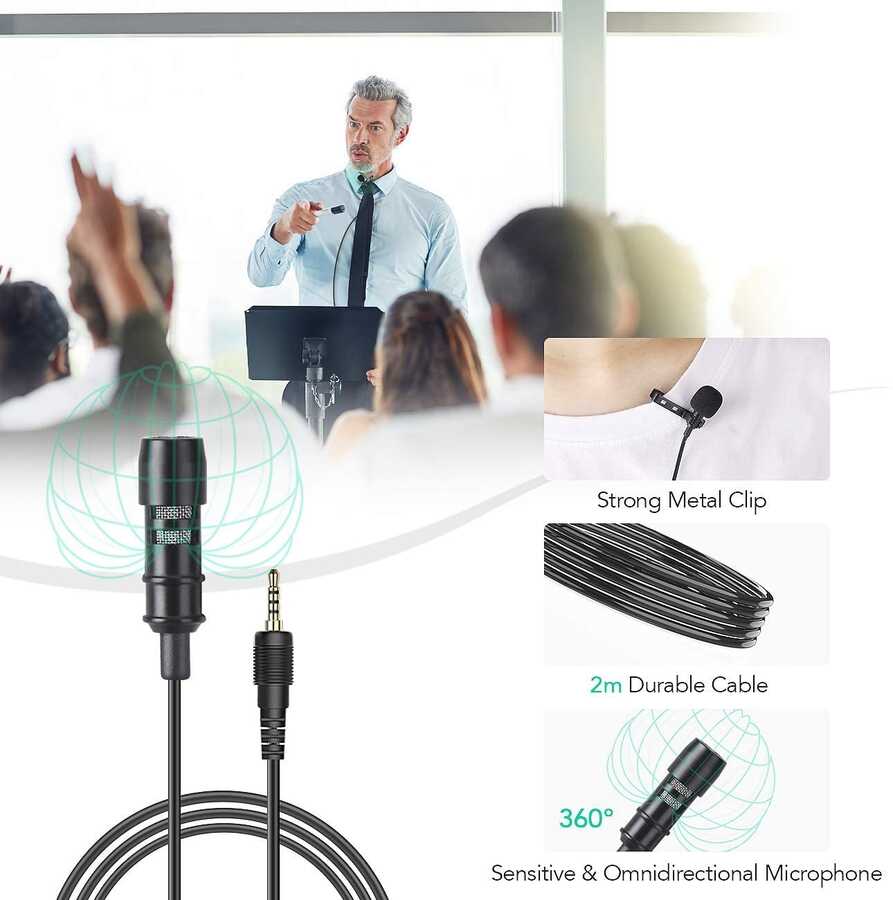Zore DC-C5 Canlı Yayın Yaka Mikrofon - 5