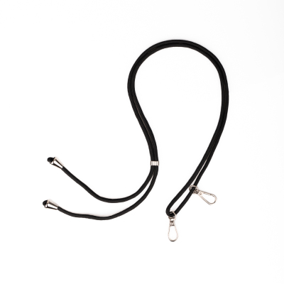 Zore Double Hooked Mobile Phone Neck Strap Lanyard 65cm Black