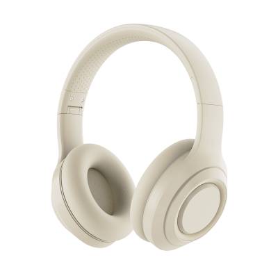 Zore DR-58 Adjustable and Foldable Over-Ear Bluetooth Headset Cream