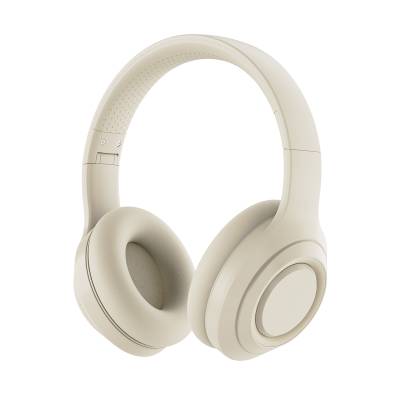 Zore DR-58 Ayarlanabilir ve Katlanabilir Kulak Üstü Bluetooth Kulaklık Krem