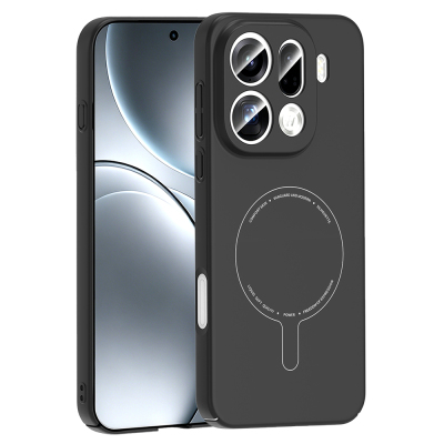 Zore Elio Hard PC Case for Oppo Find X9 Pro with M-Safe Charging and Camera Protection. Black