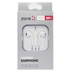 Zore EP6 Super Seri 3.5mm Headphone White