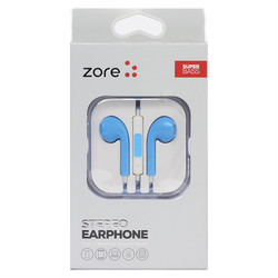Zore EP6 Super Seri 3.5mm Headphone Blue