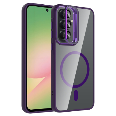Zore Etro Case for Galaxy A57 with Stand and Free Camera Lens Derin Mor