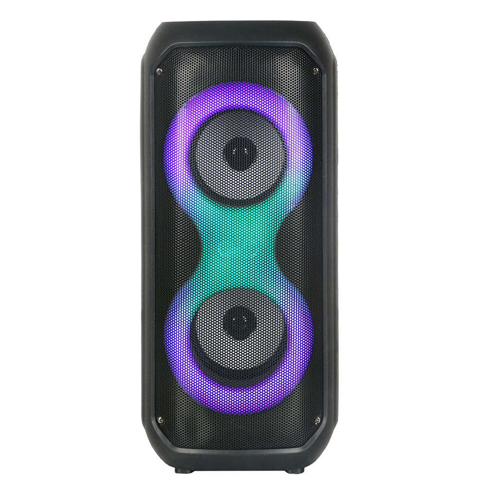 Zore GD-2413 RGB TWS Dual 4 inch Stereo Bass Wireless Speaker with FM Radio - 1