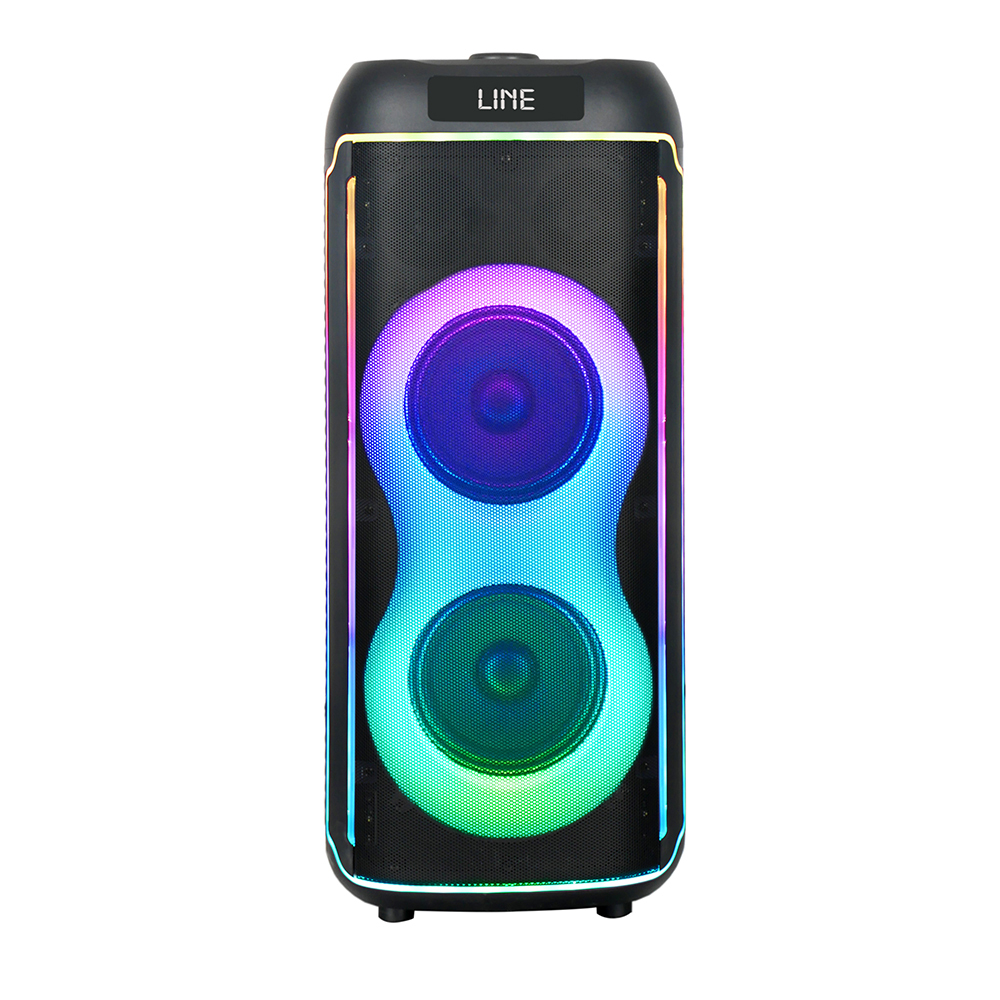 Zore GD-2606 Dijital LED Göstergeli FM Radyolu Mikrofonlu RGB TWS Çift 6.5 inç Stereo Bass Kablosuz Karaoke Hoparlör - 5