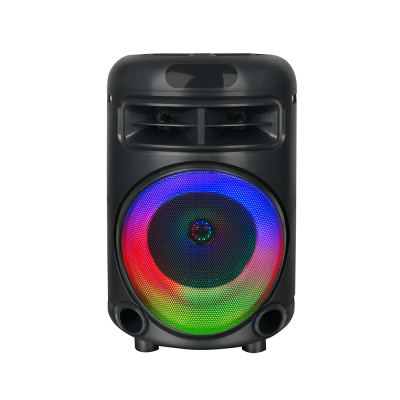 Zore GD-692 RGB TWS 6.5 inch Stereo Bass Wireless Karaoke Speaker with FM Radio and Microphone Black