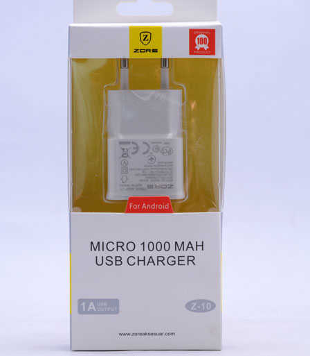 Zore Gold Micro 1000 MAH Usb Şarj Kafa Z-10 - 1