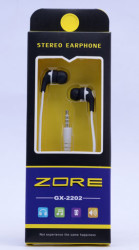Zore GX-2202 Stereo Mp3 Headphone Long Boxed White