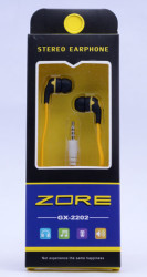 Zore GX-2202 Stereo Mp3 Headphone Long Boxed Yellow