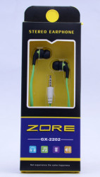 Zore GX-2202 Stereo Mp3 Headphone Long Boxed Green
