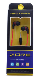 Zore GX-2202 Stereo Mp3 Kulaklık Uzun Kutulu Kırmızı