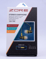 Zore GX-709 Mp3 Stereo Kulaklık Sarı