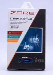 Zore GX-709 Mp3 Stereo Kulaklık Mavi Açık