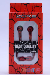 Zore GX-7703 Stereo Mp3 Headphone Red