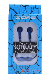 Zore GX-7703 Stereo Mp3 Headphone Blue