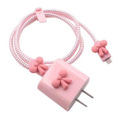 Zore iPhone 20W Charger Protective Figured Case Rose Gold