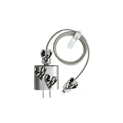 Zore iPhone 20W Charger Protective Figured Case Silver