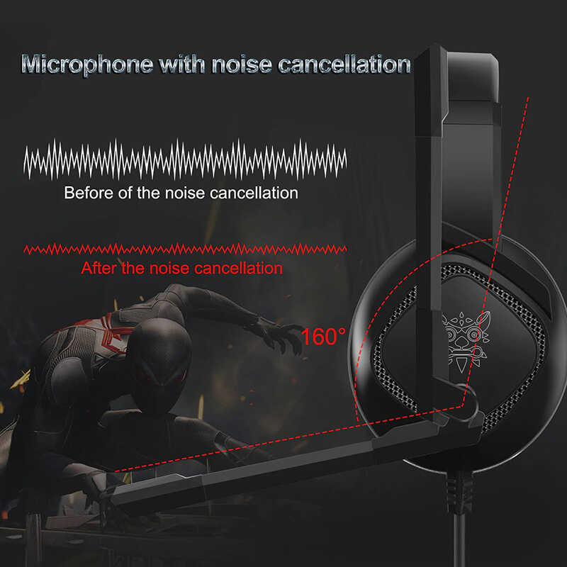 Zore Onikuma K19 RGB Player Headphone 3.5mm - 6