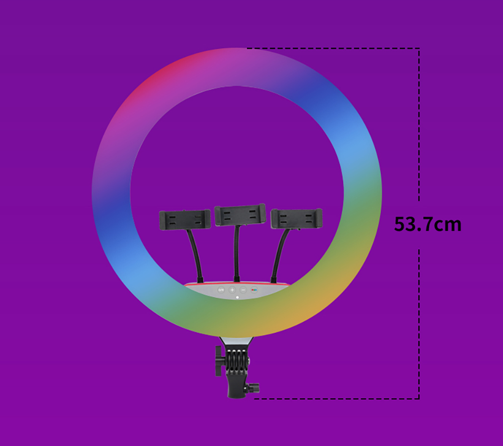 Zore LJJ18 RGB Light 45cm Işıklı Telefon Tutucu Ring Light - 5