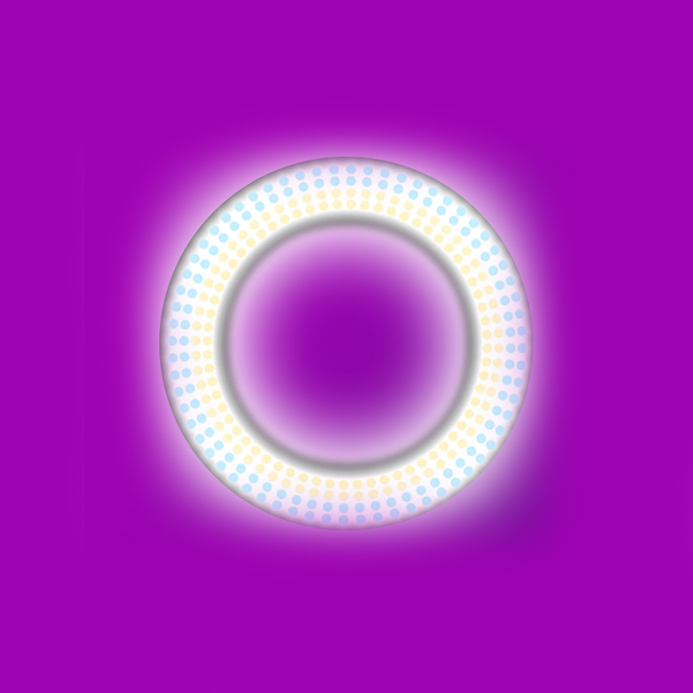 Zore LJJ18 RGB Light 45cm Lighted Phone Holder Ring Light - 4