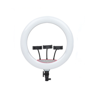 Zore LJJ22 RGB Light 56cm Lighted Phone Holder Ring Light Black