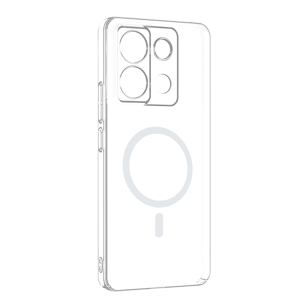 Zore London Transparent Hard PC Case with Camera Protection and M-Safe Charging Feature for Xiaomi Redmi Note 13 Pro 4G - 3