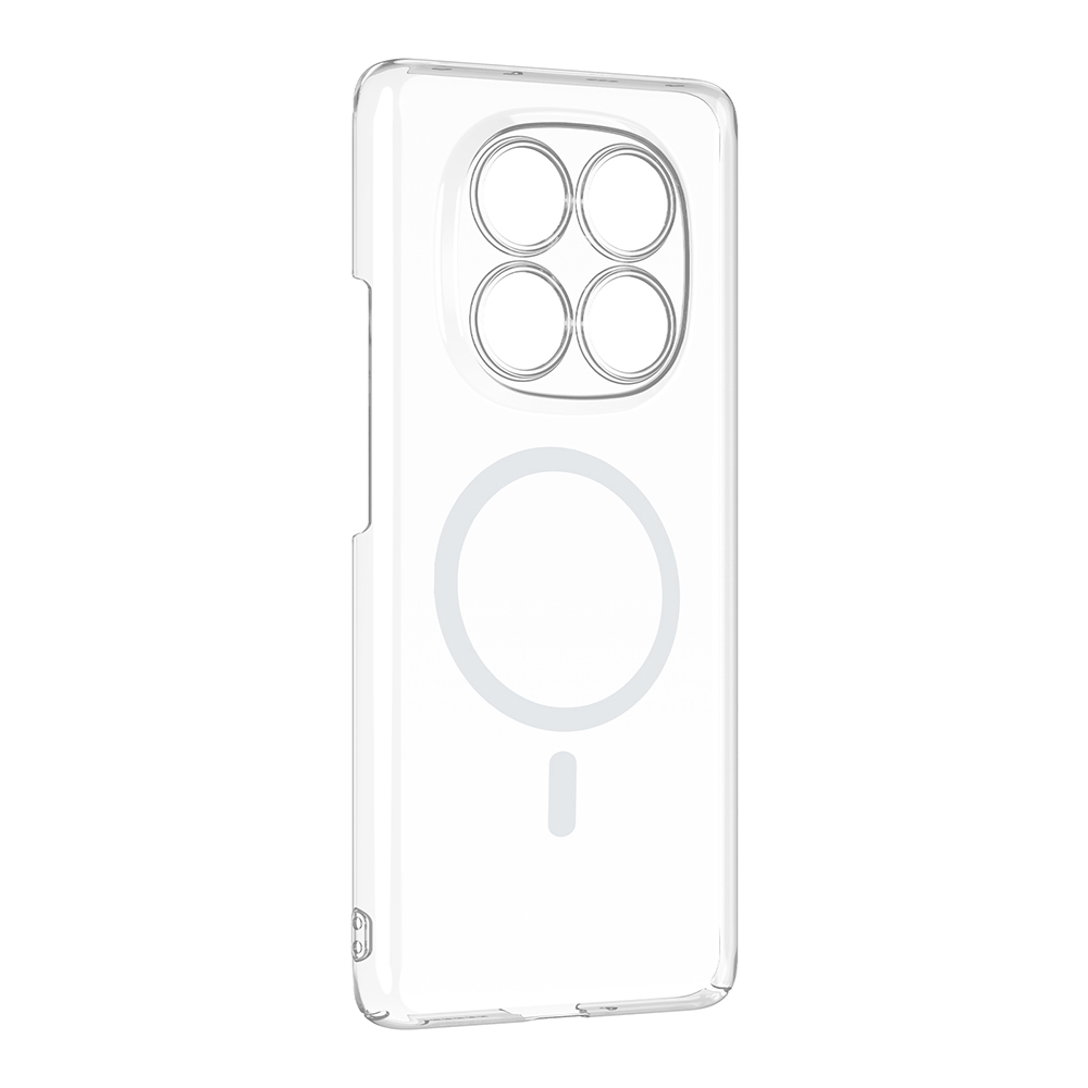 Zore London Transparent Hard PC Case with Camera Protection and M-Safe Charging Feature for Xiaomi Redmi Note 14 Pro 4G - 3