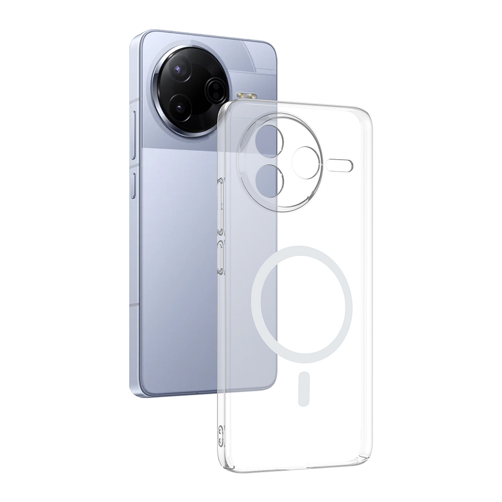Zore London Transparent Hard PC Case with Camera Protection and M-Safe Charging for Xiaomi Poco F7 Pro - 1