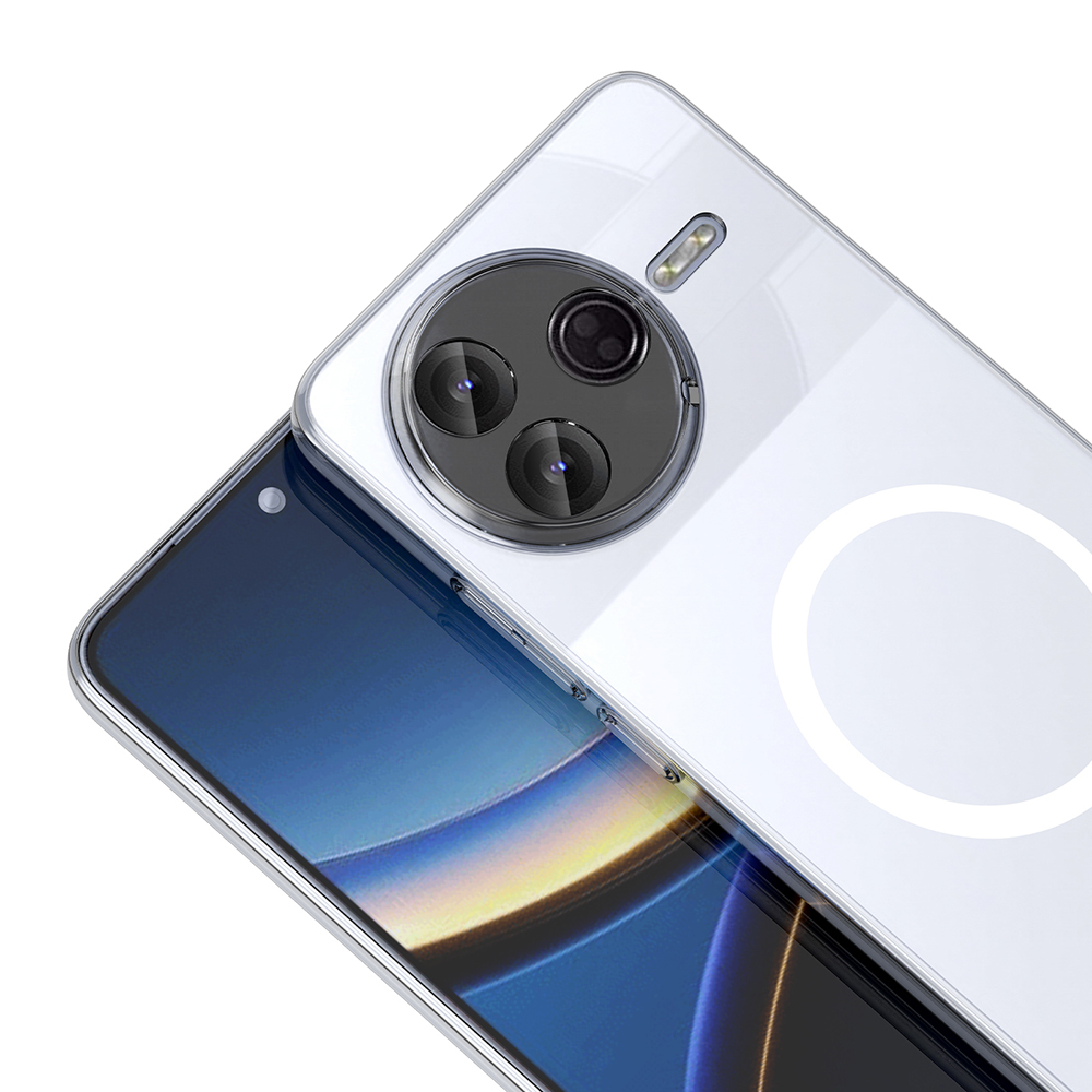 Zore London Transparent Hard PC Case with Camera Protection and M-Safe Charging for Xiaomi Poco F7 Pro - 4