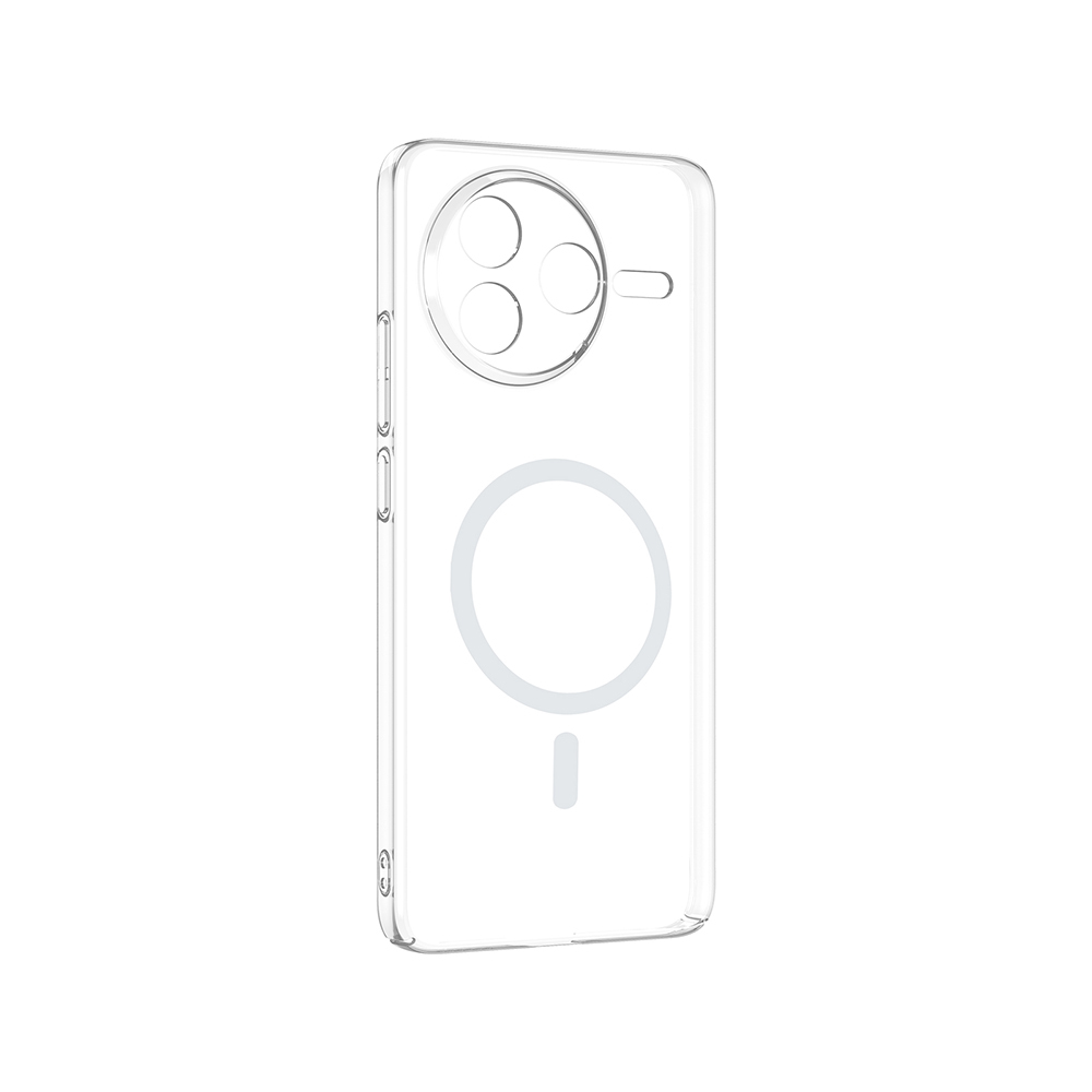 Zore London Transparent Hard PC Case with Camera Protection and M-Safe Charging for Xiaomi Poco F7 Pro - 3
