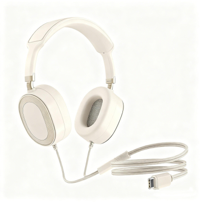 Zore LS-861 Plug and Play Type-C Over-Ear Headphones Bej